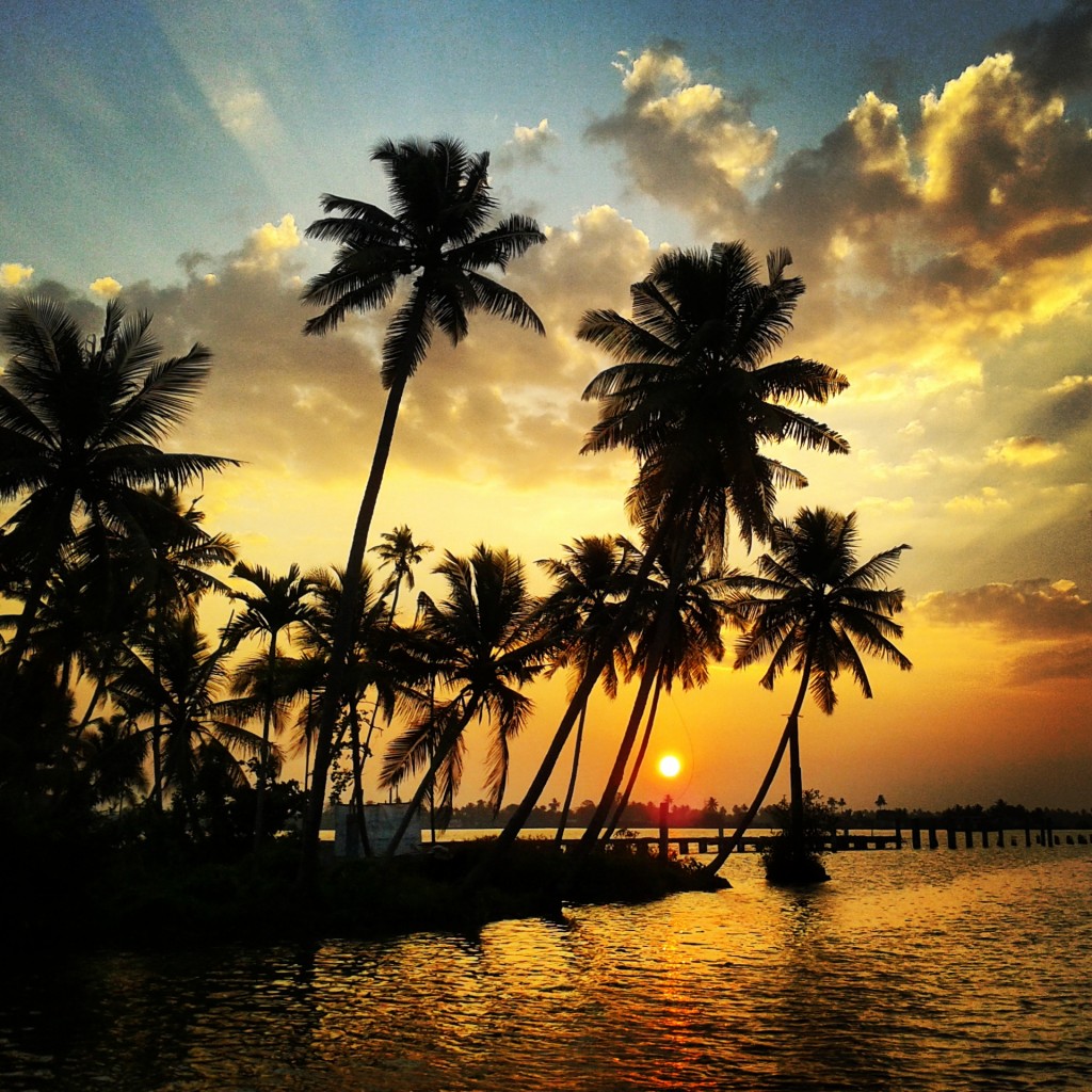 Tramonto sulle Backwaters