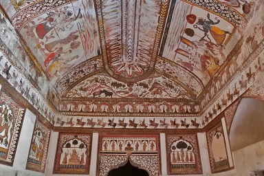 Raja Mahal Paintings - Orchha